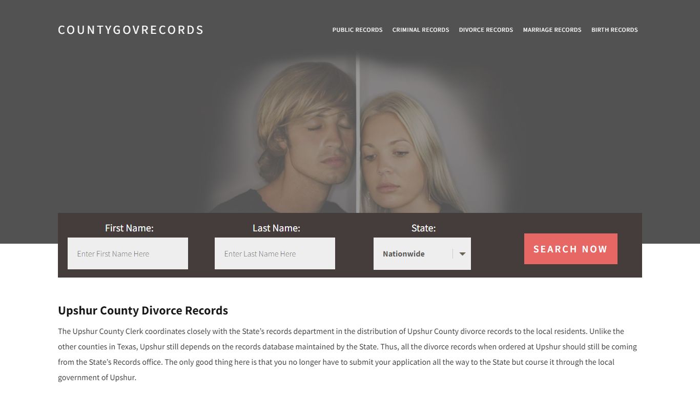 Upshur County Divorce Records | Enter Name and Search|14 Days Free